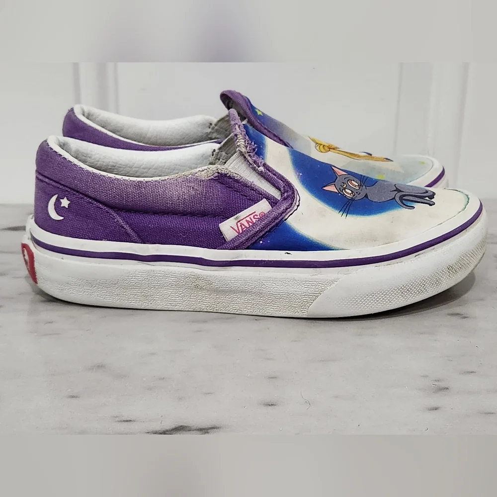Vans x Pretty Guardians Sailor Moon slip on sneakers kids size 11.5